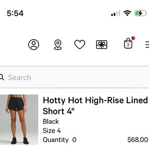 Lululemon Shorts Size 4 (multiple colors available)